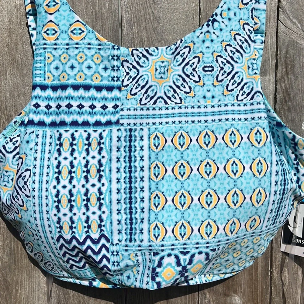 CURVE by Sunsets Majorca Hollywood Hi-Neck Bikini Top,Size 18DD/E,NWT - Picture 5 of 14